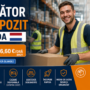 Lucrător în Depozit Olanda | Salariu 15–16,60 €/oră brut | Contract Olandez | Cazare Disponibilă