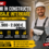 Ajutor în construcții și finisaje interioare în Germania – Salariu 1.900 – 2.600 € net/lună + Cazare + Contract German