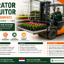 Operator stivuitor în seră – flori în ghiveci | Wijk en Aalburg, Olanda